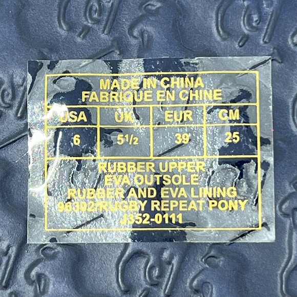 Polo Ralph Lauren Unisex Junior Flip Flop Red/ White Pony Logo US Size 6 VTG NEW - Picture 10 of 14